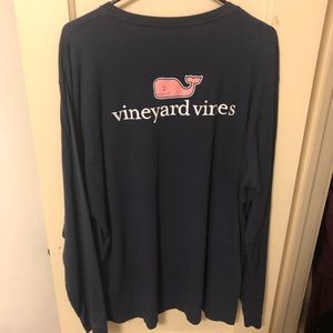 Navy blue vineyard vines long sleeve T-shirt